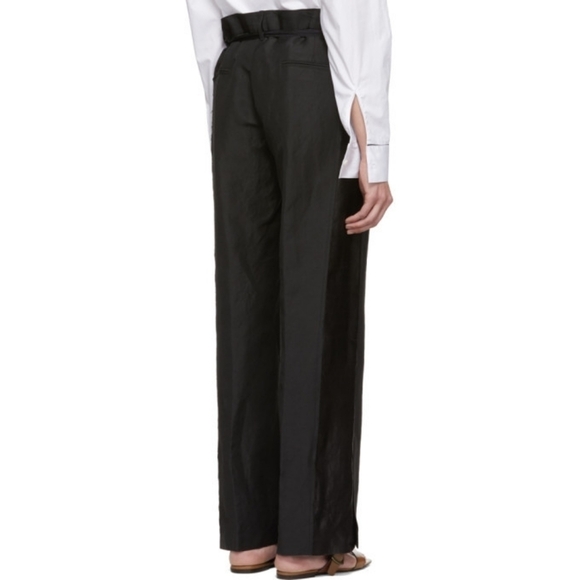 Ann Demeulemeester Black Linen and Silk Trousers size M (36) BNWT Missing Belt!! - Picture 3 of 15